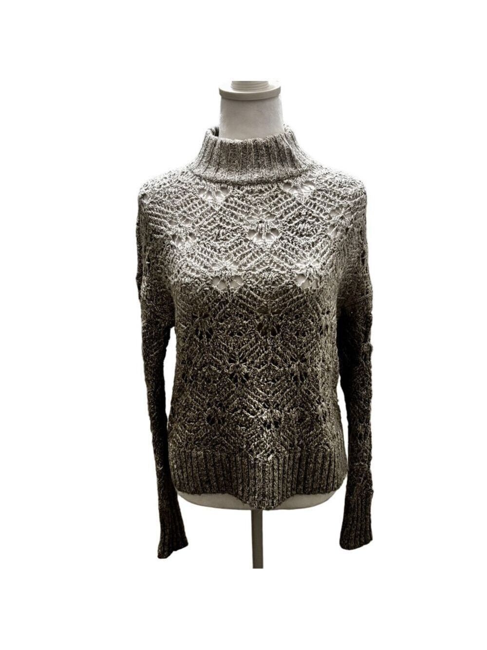 American Eagle Outfitters Gray Turtleneck Sweater XS